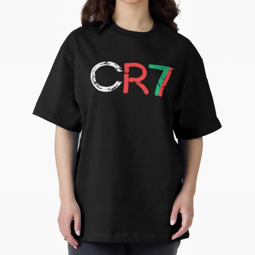 CR7 Portugal Colors Poster For Football Fans, Gift For Soccer Lovers Oversized T-Shirt Capture FIFA World Cup 2026 for Fans of Messi, Neymar and Mbappe and Netherlands, Bringing Soccer Culture, Superstar Moments, National Team Dreams and