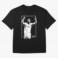 Cristiano Ronaldo CR7 in Black and White Design Oversized T-Shirt Feel International Energy from FIFA World Cup 2026 for Fans of CR7 and Spain, Bringing Game Day Rituals, Football Legends, Country Pride and the Road to the Final; Made for Die Hard