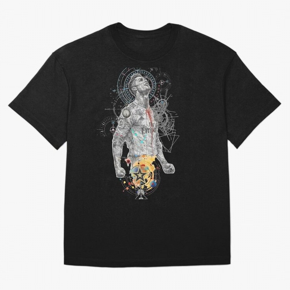 Cristiano Ronaldo Football Playmaker Oversized T-Shirt Honor Football Greatness during FIFA World Cup 2026 Spirit, Built around Argentina, Mbappe and Neymar, Football Festival Excitement, Trophy Ambitions, Country Rivalries and Star Player Buzz;