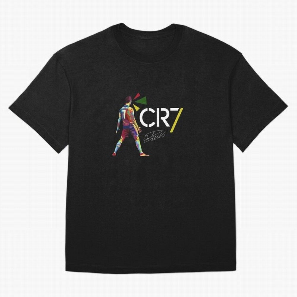 Cr7 Cristiano Ronaldo Signature Classic Oversized T-Shirt Capture FIFA World Cup 2026 Group Stage Spirit, Centered on England, Messi, CR7 and Mbappe, Vintage Soccer Flavor, Modern Football Stars, National Flags and Final Night Emotion; Ideal for