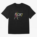 Cr7 Cristiano Ronaldo Signature Classic Oversized T-Shirt Capture FIFA World Cup 2026 Group Stage Spirit, Centered on England, Messi, CR7 and Mbappe, Vintage Soccer Flavor, Modern Football Stars, National Flags and Final Night Emotion; Ideal for