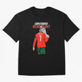 Cristiano Ronaldo Win Oversized T-Shirt Show Your Tournament Heart for FIFA World Cup 2026 Spirit, Inspired by Germany, Cristiano Ronaldo, Haaland and CR7, Championship Spirit, Famous Goals, Roaring Crowds and International Football Unity; Made for