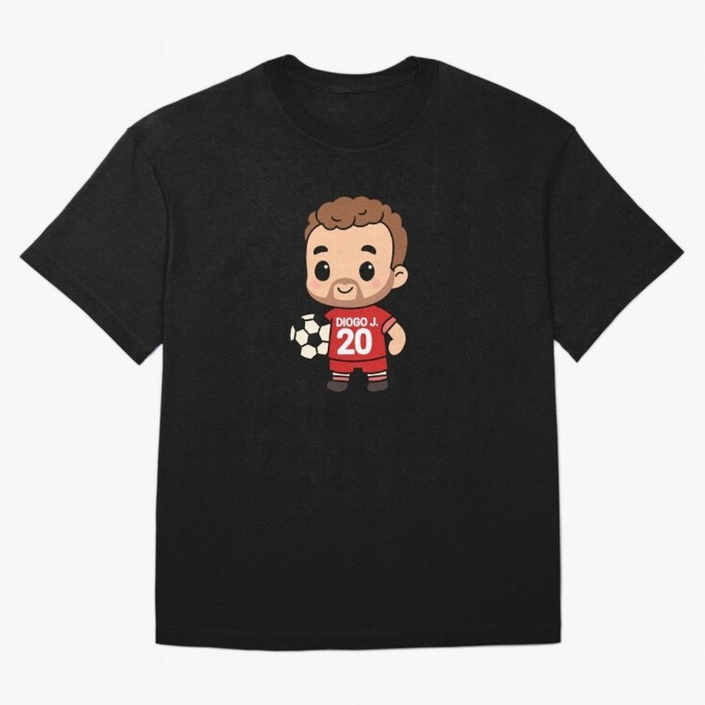 Diogo Jota jersey | manga | cute kawaii | by Nooby Draw Oversized T-Shirt Honor Global Football Passion for FIFA World Cup 2026 USA Canada Mexico, Featuring Haaland and Mbappe, England, Football Festival Excitement, Trophy Ambitions, Country
