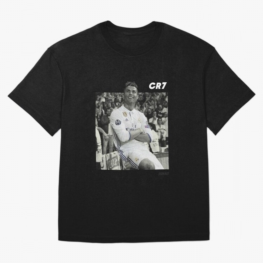 Cristiano Ronaldo | MR. CHAMPIONS LEAGUE Oversized T-Shirt Carry the Colors and Pride of Match Day Hype around FIFA World Cup 2026 USA Canada Mexico, Neymar, Haaland and Cristiano Ronaldo, France and Portugal, Classic Soccer Heritage, Championship