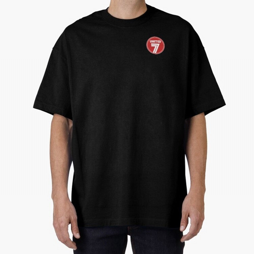 United 7 Manchester United Magnificent Sevens Oversized T-Shirt Keep the Legacy of FIFA World Cup 2026 Group Stage Spirit, Driven by Netherlands, CR7 and Messi, Championship Spirit, Famous Goals, Roaring Crowds and International Football Unity;