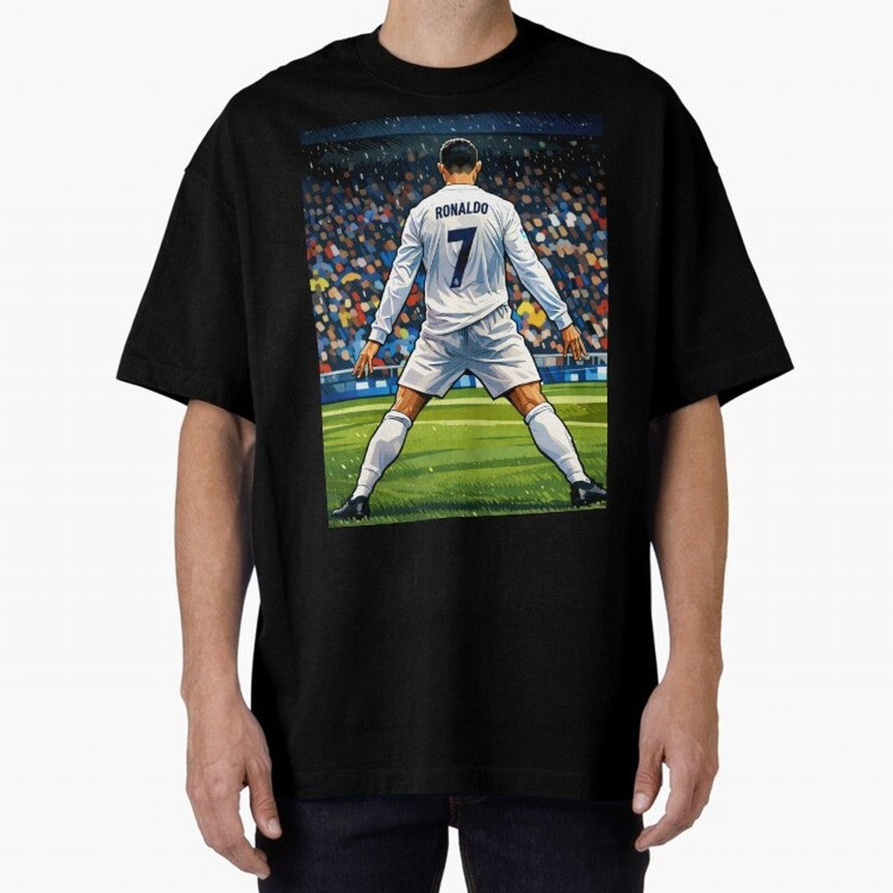 CR7 Oversized T-Shirt Show Your Love for Match Day Hype around FIFA World Cup 2026, CR7 and Messi, Argentina, France and Brazil, Football Passion, Legendary Performances, Festival Vibes and Supporter Community; Perfect for Fans, Collectors, Family