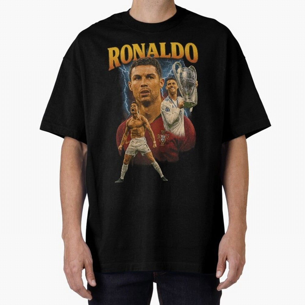 Cristiano Ronaldo CR7 Retro clothing | Vintage Football Legend Oversized T-Shirt Carry the Dream of FIFA World Cup 2026 Capturing Cristiano Ronaldo, Portugal Energy, Sports Nostalgia, International Competition, Famous Players and Unforgettable