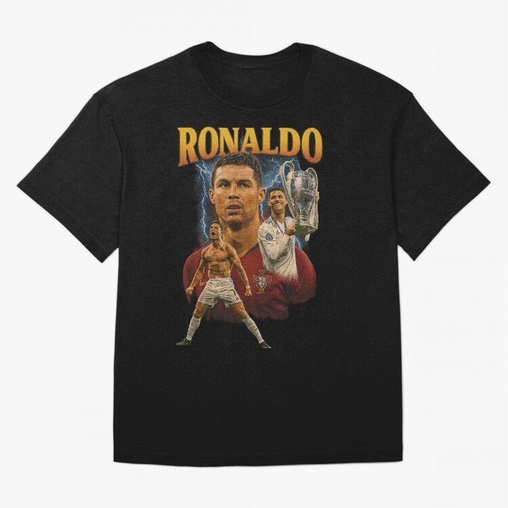 Cristiano Ronaldo CR7 Retro clothing | Vintage Football Legend Oversized T-Shirt Carry the Dream of FIFA World Cup 2026 Capturing Cristiano Ronaldo, Portugal Energy, Sports Nostalgia, International Competition, Famous Players and Unforgettable