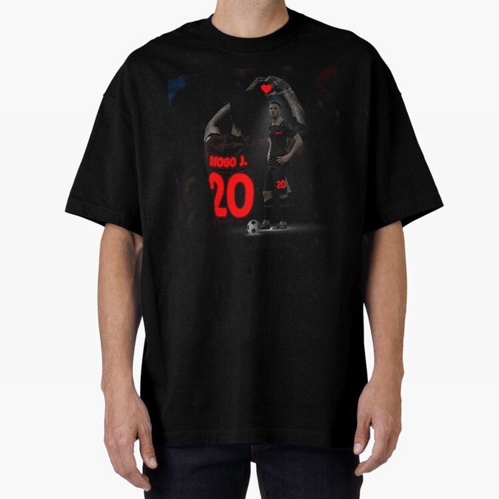 Diogo Jota poster Oversized T-Shirt Bring Global Tournament Vibes to FIFA World Cup 2026 Group Stage for Fans of Haaland and Spain, Bringing Classic Soccer Heritage, Championship Pressure, Fan Loyalty and International Pride; Perfect for Supporters