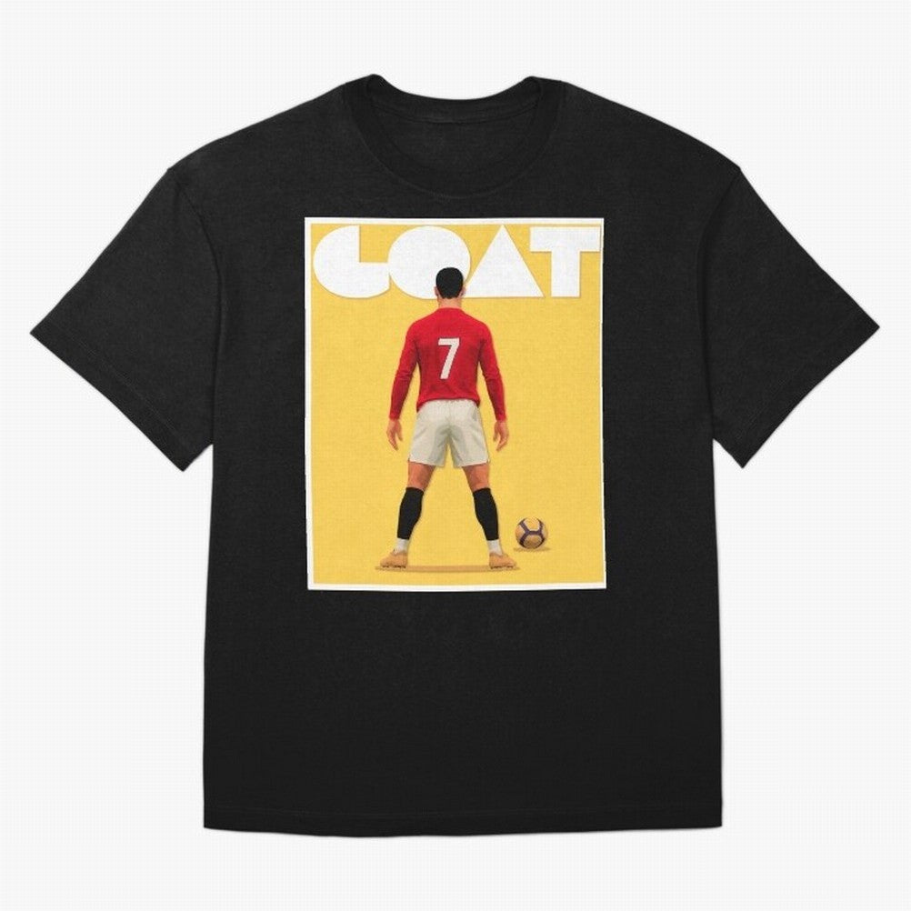 Cristiano Ronaldo Men's CR7 Football Jersey | Real Madrid GOAT Portugal Sports Shirt Fan Gift Oversized T-Shirt Capture the FIFA World Cup 2026 Group Stage Journey through Neymar, Haaland and Cristiano Ronaldo Highlights, Portugal Pride, Stadium