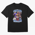 Cristiano Ronaldo GOAT Oversized T-Shirt Relive Legendary Nights from FIFA World Cup 2026 for Fans of Cristiano Ronaldo, Haaland and CR7 and Spain and Netherlands, Bringing Vintage Soccer Flavor, Modern Football Stars, National Flags and Final