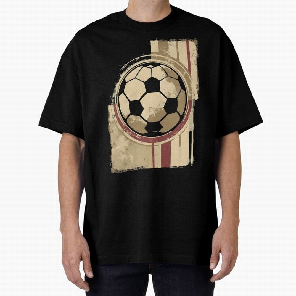 Soccer ball Oversized T-Shirt Follow Every Goal of the FIFA World Cup 2026 Group Stage Journey through Mbappe and Neymar Highlights, England and Germany Pride, Champion Mindset, Group Stage Buzz, Knockout Tension and Passionate Fan Culture; Great