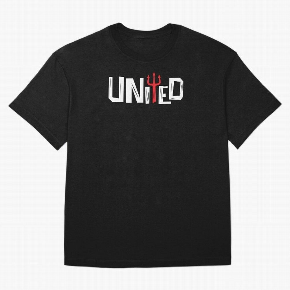 Manchester United - United Typography Oversized T-Shirt Showcase FIFA World Cup 2026 Group Stage for Fans of CR7 and Messi and Argentina, Bringing Stadium Memories, Football Loyalty, International Chants and Championship Tradition; Made for