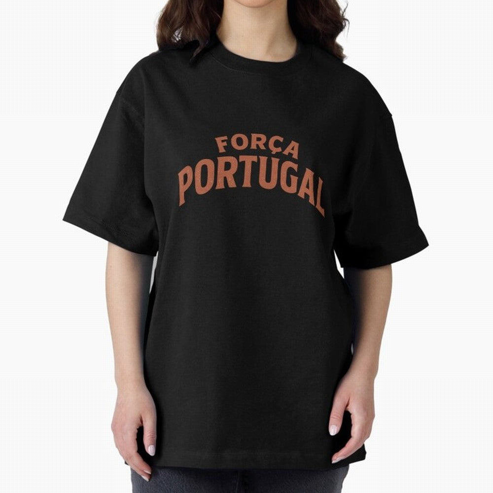 Vintage For?a Portugal Emblem ¨C Portuguese Football Fan Design Oversized T-Shirt Stand with Global Football Passion for FIFA World Cup 2026 Group Stage, Made for Neymar, Germany, Fan Favorite Moments, National Team Passion, Big Match Drama and