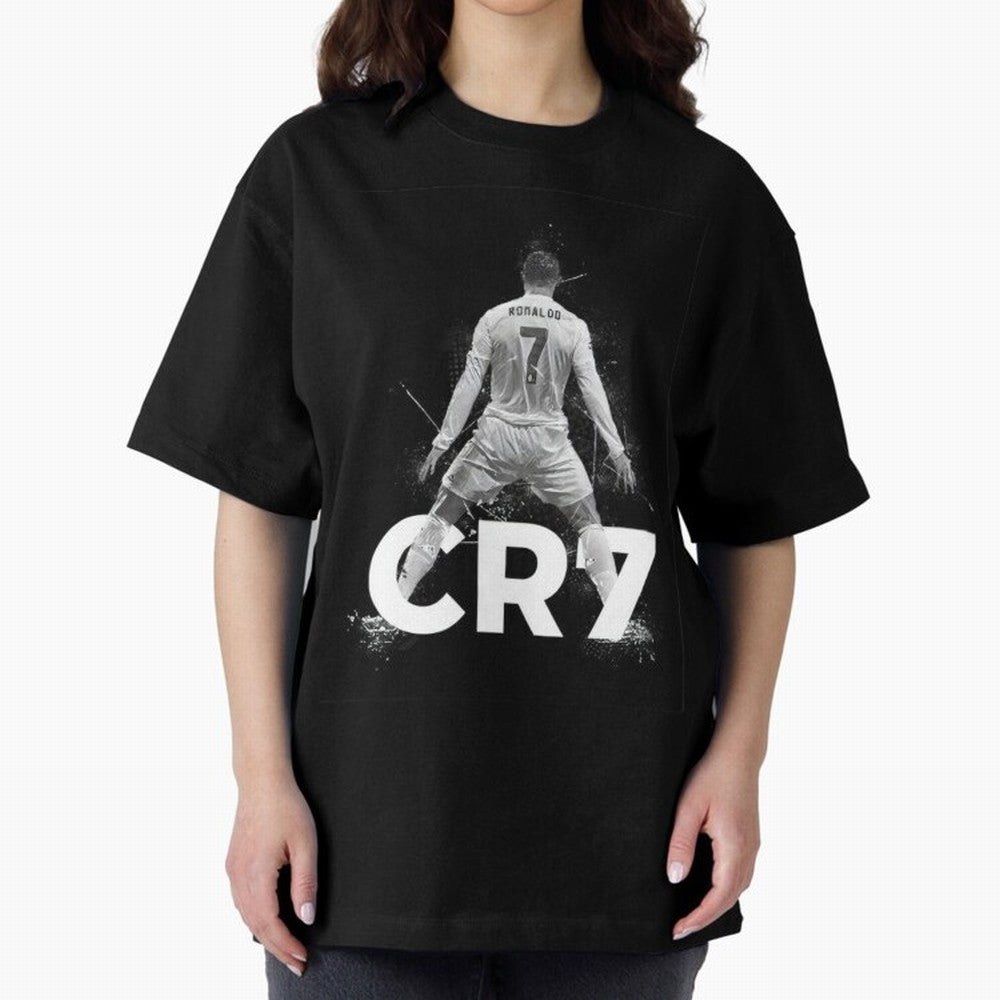 CR7 Oversized T-Shirt Honor the Football Icons of FIFA World Cup 2026 USA Canada Mexico Spirit, Connected to Portugal, Spain and Germany, Mbappe and Neymar, Football Festival Excitement, Trophy Ambitions, Country Rivalries and Star Player Buzz;