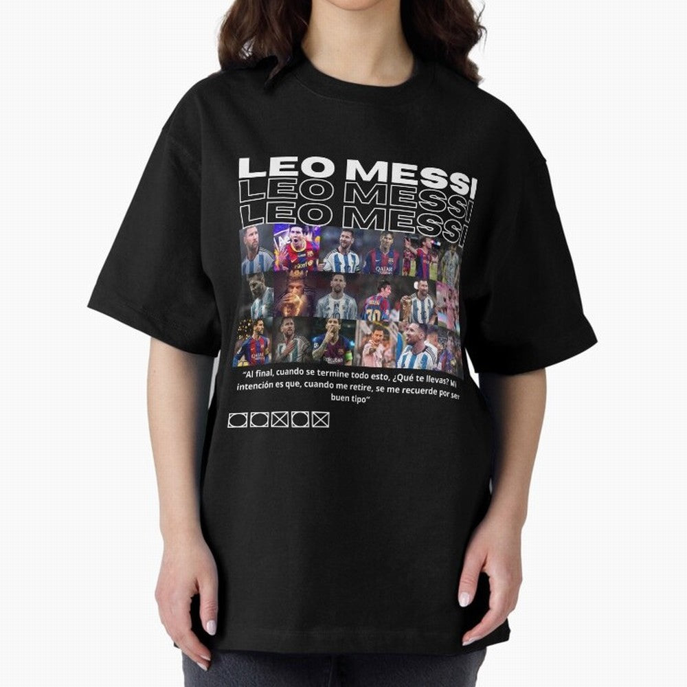Leo Messi design Oversized T-Shirt Keep the Legacy of FIFA World Cup 2026 for Fans of Messi, CR7 and Mbappe and Brazil, Bringing Fan Favorite Moments, National Team Passion, Big Match Drama and Soccer History; Ideal for Passionate Fans Who Love