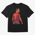 Cristiano Ronaldo Oversized T-Shirt Bring Bold Fan Energy to FIFA World Cup 2026 for Fans of Haaland and Mbappe and Spain, Bringing Classic Soccer Heritage, Championship Pressure, Fan Loyalty and International Pride; Perfect for People Who Love