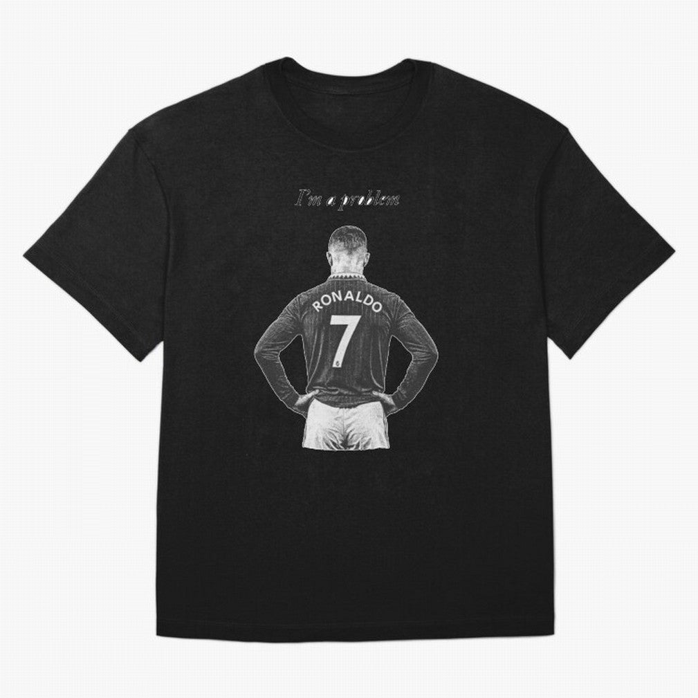 Ronaldo Problem Oversized T-Shirt Fuel Global Football Passion for FIFA World Cup 2026 Group Stage, with Messi and Cristiano Ronaldo, Portugal, Champion Mindset, Group Stage Buzz, Knockout Tension and Passionate Fan Culture; Ideal for Fans Who