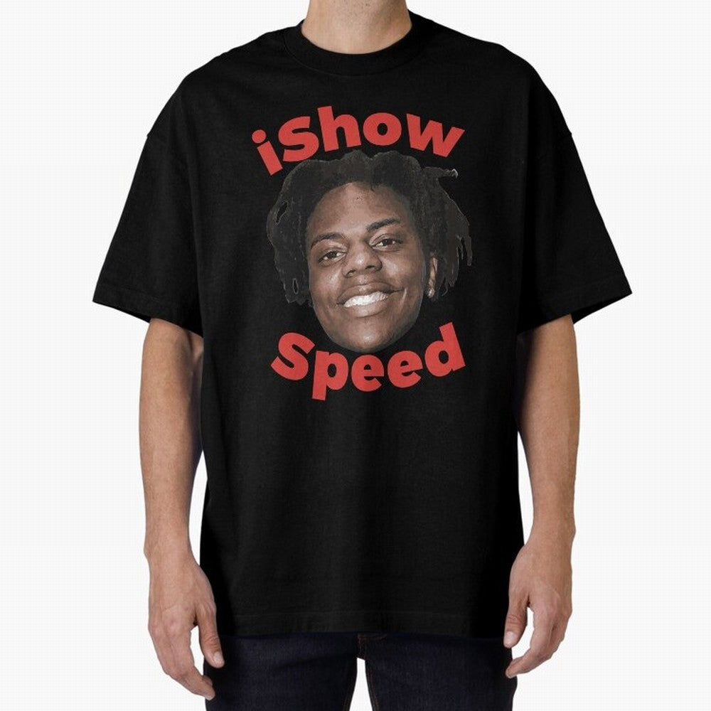 Ishowspeed Oversized T-Shirt Celebrate National Team Dreams in FIFA World Cup 2026 Spirit, Built around France and Portugal, Haaland and Mbappe, Championship Spirit, Famous Goals, Roaring Crowds and International Football Unity; Built for