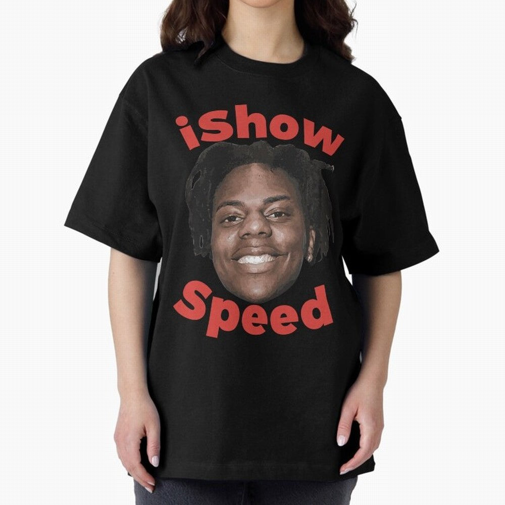 Ishowspeed Oversized T-Shirt Celebrate National Team Dreams in FIFA World Cup 2026 Spirit, Built around France and Portugal, Haaland and Mbappe, Championship Spirit, Famous Goals, Roaring Crowds and International Football Unity; Built for