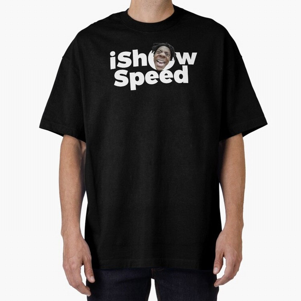 Ishowspeed Oversized T-Shirt Capture Stadium Memories from Match Day Hype around FIFA World Cup 2026 USA Canada Mexico, Cristiano Ronaldo, Haaland and CR7, Argentina and Brazil, Football Festival Excitement, Trophy Ambitions, Country Rivalries and