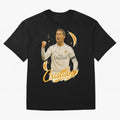 Cristiano Ronaldo Madrid Art - Iconic Soccer Legend Tribute Oversized T-Shirt Honor Football Greatness during FIFA World Cup 2026 Featuring Messi, France and Portugal Energy, Classic Soccer Heritage, Championship Pressure, Fan Loyalty and