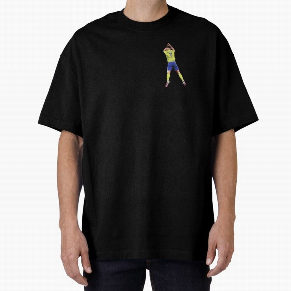 cristiano ronaldo Oversized T-Shirt Celebrate Classic Football Spirit in FIFA World Cup 2026 Group Stage Connected to Messi, Neymar and Mbappe, England, France and Netherlands Energy, Global Supporter Spirit, Legendary Goals, National Colors and