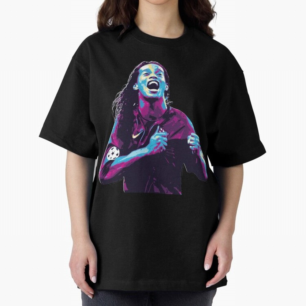 ronaldinho Oversized T-Shirt Make Every Match About FIFA World Cup 2026 Group Stage Highlighting Messi, Neymar and Mbappe, Argentina and Brazil Energy, Supporter Pride, Iconic Celebrations, Legendary Names and Global Match Day Energy; Ideal for