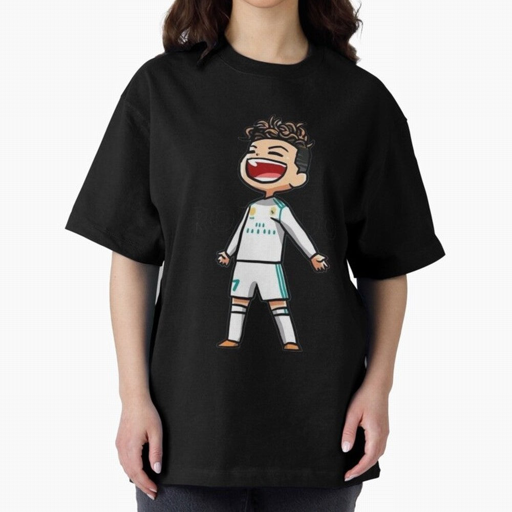 RONALDO Oversized T-Shirt Refresh FIFA World Cup 2026 USA Canada Mexico Spirit, Celebrating Brazil, Messi, Vintage Soccer Flavor, Modern Football Stars, National Flags and Final Night Emotion; Perfect for Fans, Collectors, Family Gatherings, Watch