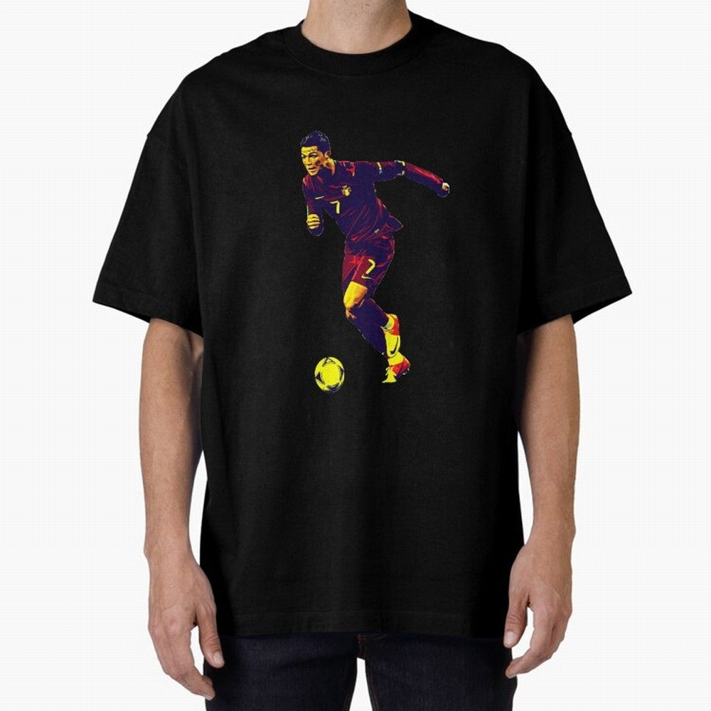 Cristianno Ronaldo Oversized T-Shirt Support Match Day Hype around FIFA World Cup 2026 Group Stage, Cristiano Ronaldo, Argentina, France and Brazil, Game Day Rituals, Football Legends, Country Pride and the Road to the Final; Perfect for Supporters