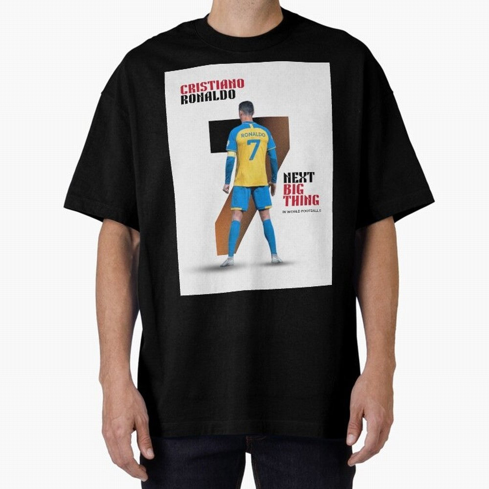 Cristiano Ronaldo Oversized T-Shirt Carry National Pride through Match Day Hype around FIFA World Cup 2026 USA Canada Mexico, Cristiano Ronaldo, Haaland and CR7, England, Retro Football Energy, Iconic Rivalries, Trophy Chase Drama and Stadium