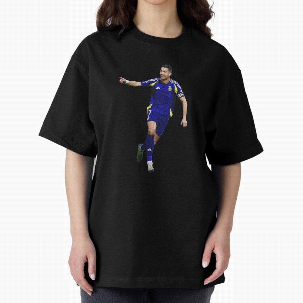 Cristiano Ronaldo Oversized T-Shirt Embrace FIFA World Cup 2026 for Fans of CR7 and Messi and England, Bringing Goal Celebration Energy, Supporter Heritage, Football Icons and Worldwide Tournament Joy; Perfect for Fans, Collectors, Family