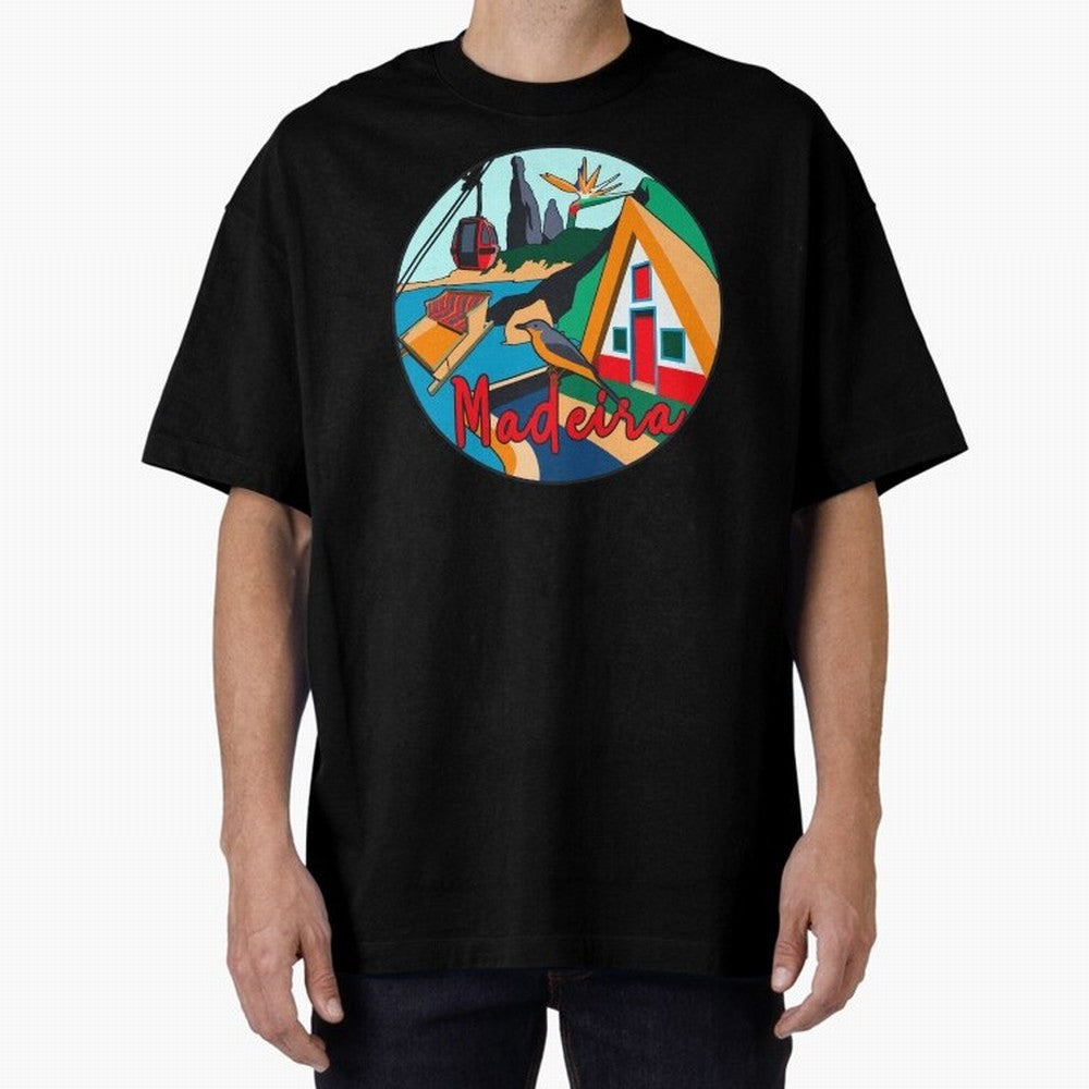 Madeira Oversized T-Shirt Live the Energy of FIFA World Cup 2026 USA Canada Mexico Spirit, with Argentina, France and Brazil, Neymar, Supporter Pride, Iconic Celebrations, Legendary Names and Global Match Day Energy; Ideal for Passionate Fans Who