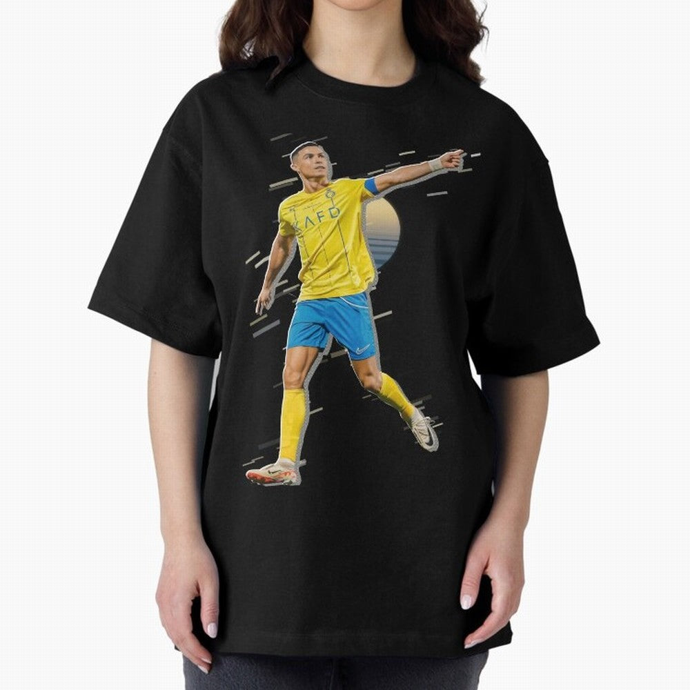 Ronaldo al nassr Oversized T-Shirt Live for the Drama of FIFA World Cup 2026 for Fans of Neymar and Brazil, Bringing Fan Favorite Moments, National Team Passion, Big Match Drama and Soccer History; Ideal for Fans Who Follow Messi, Cristiano