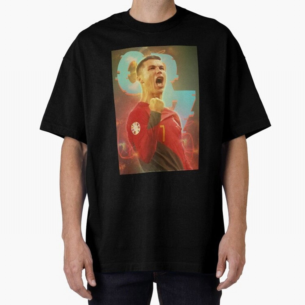Ronaldo selebration Oversized T-Shirt Celebrate Football Heritage in FIFA World Cup 2026 USA Canada Mexico Inspired by CR7 and Messi, France Energy, Game Day Rituals, Football Legends, Country Pride and the Road to the Final; Perfect for People Who