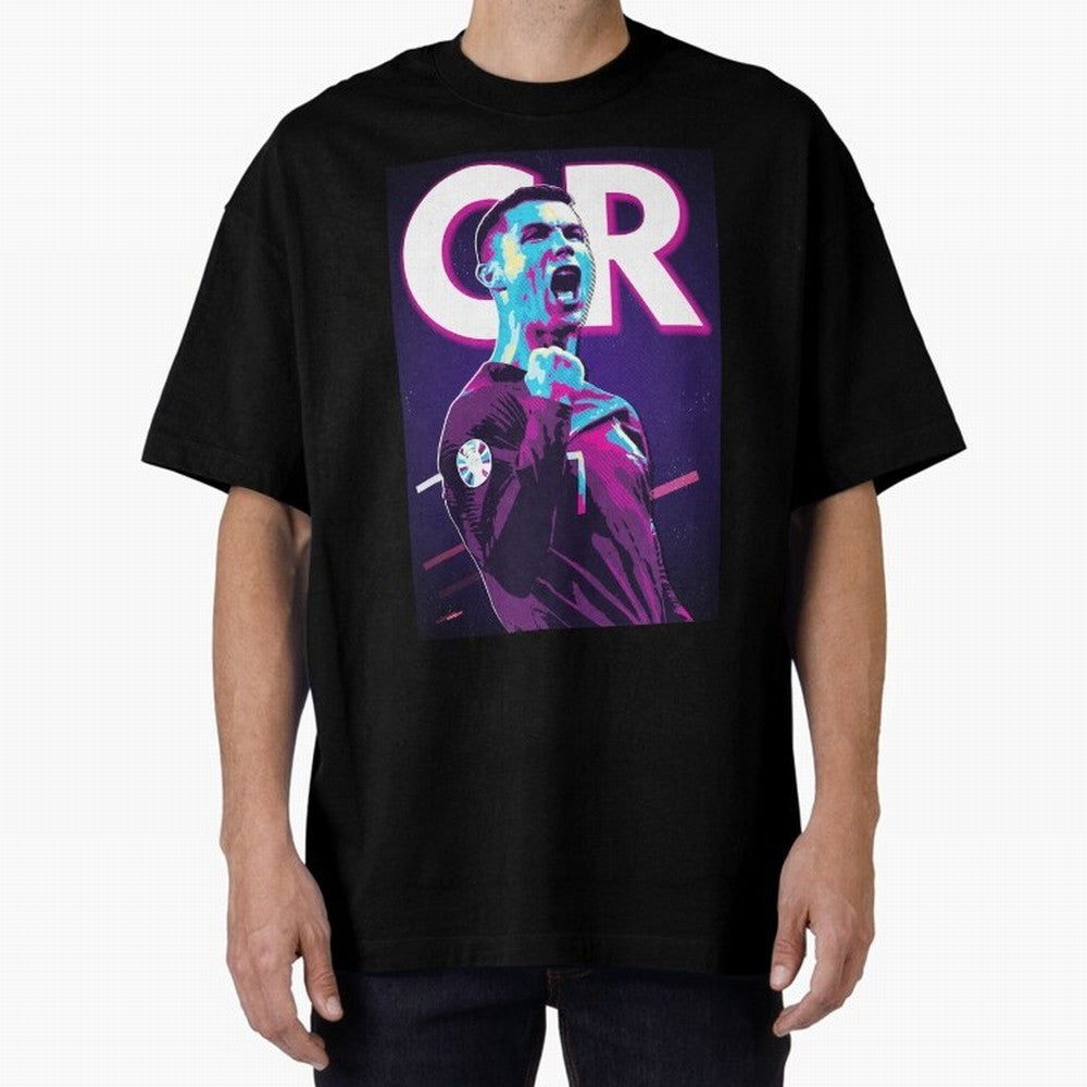 Ronaldo Oversized T-Shirt Represent FIFA World Cup 2026 USA Canada Mexico with Cristiano Ronaldo, Germany Energy, Football Festival Excitement, Trophy Ambitions, Country Rivalries and Star Player Buzz; Perfect for Supporters Who Want Bold Football