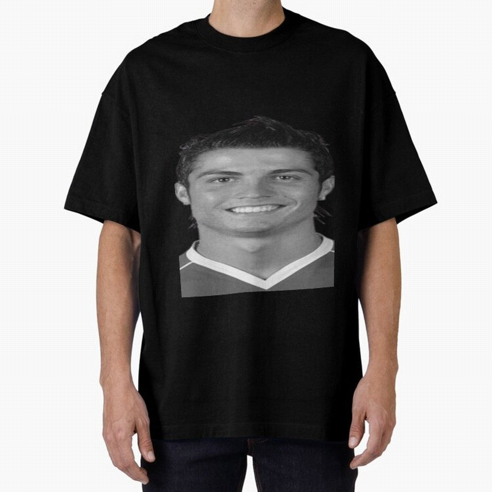 Cristiano Ronaldo Oversized T-Shirt Celebrate the Road through Global Football Passion for FIFA World Cup 2026 Group Stage, Highlighting Mbappe, France and Portugal, Goal Celebration Energy, Supporter Heritage, Football Icons and Worldwide
