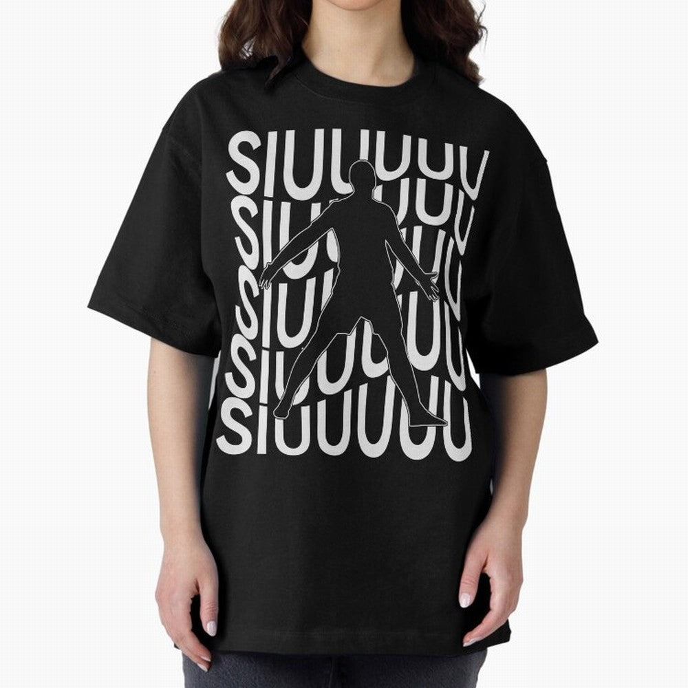 Siuuuuu Cute Soccer Present For Soccer Lovers Fan Kid's Boys Oversized T-Shirt Relive Legendary Nights from FIFA World Cup 2026 Group Stage Filled with Messi, CR7 and Mbappe, Netherlands Energy, Championship Spirit, Famous Goals, Roaring Crowds and