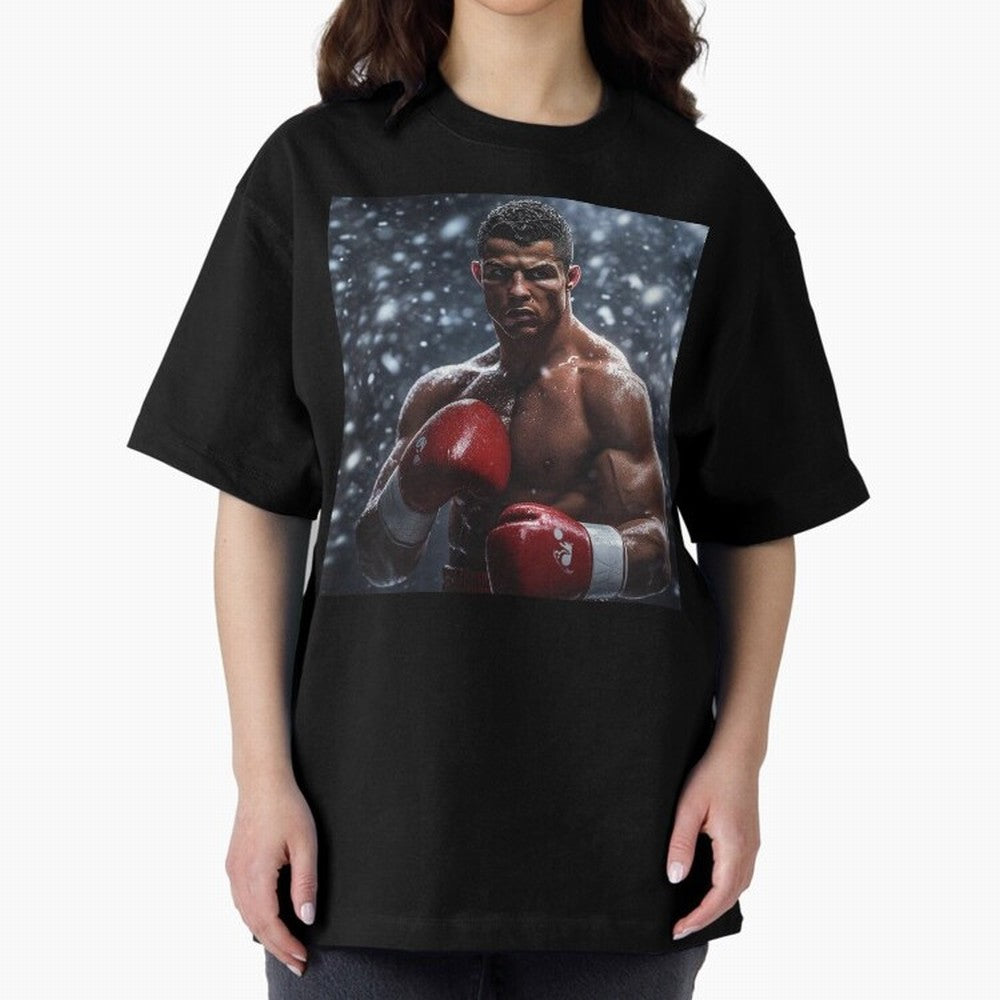 Cristiano Ronaldo: The Unexpected Boxer Oversized T-Shirt Show Passion for the Stars of FIFA World Cup 2026 Group Stage for Fans of Messi and England, France and Netherlands, Bringing Goal Celebration Energy, Supporter Heritage, Football Icons and