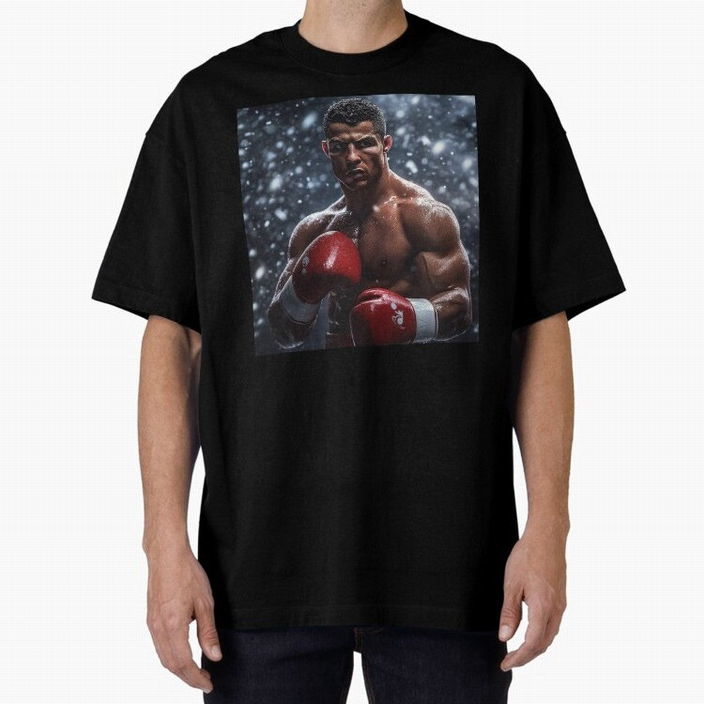 Cristiano Ronaldo: The Unexpected Boxer Oversized T-Shirt Show Passion for the Stars of FIFA World Cup 2026 Group Stage for Fans of Messi and England, France and Netherlands, Bringing Goal Celebration Energy, Supporter Heritage, Football Icons and