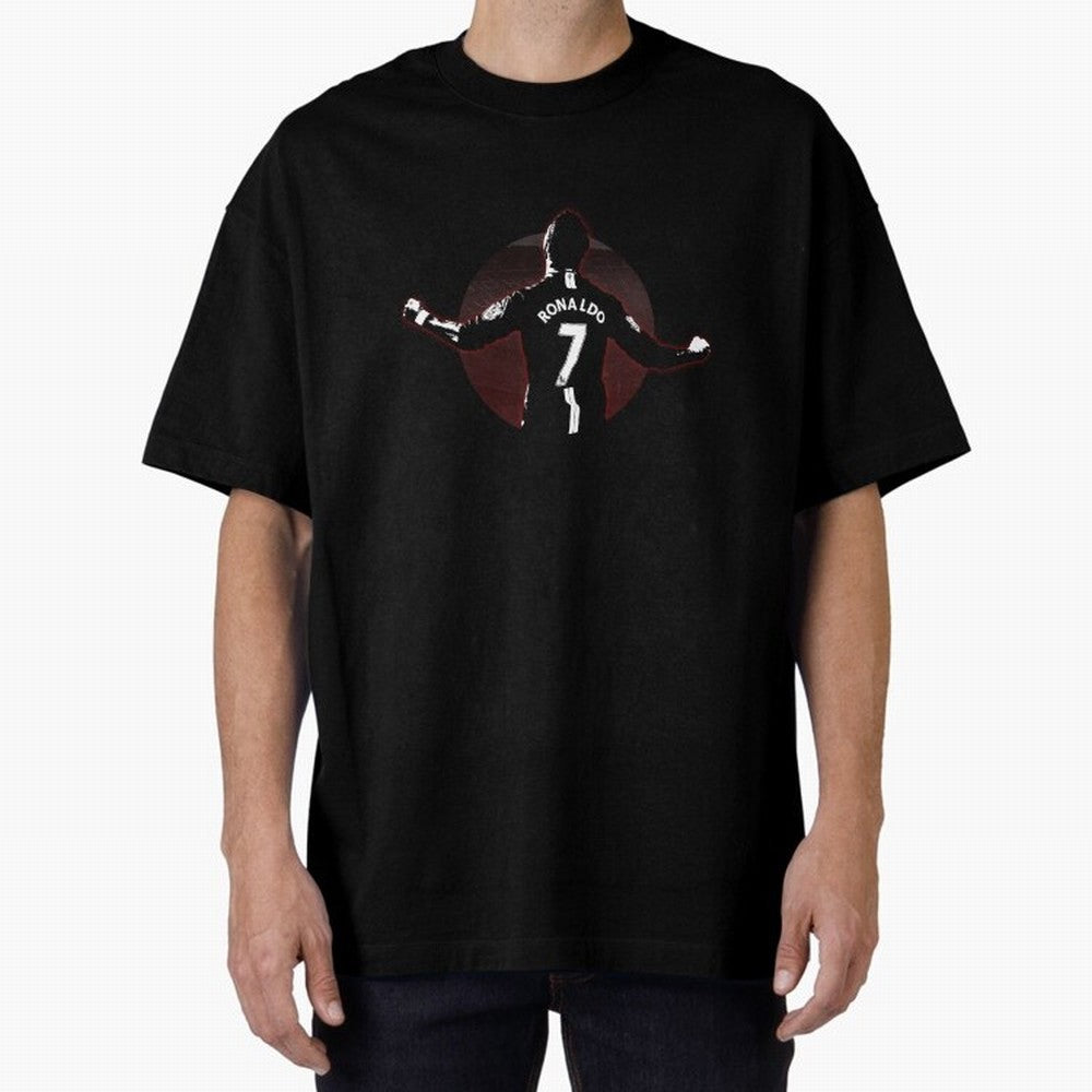 THE GOAT, Cristiano Ronalndo Oversized T-Shirt Enjoy FIFA World Cup 2026 USA Canada Mexico Featuring CR7 and Messi, England, France and Netherlands Energy, Match Day Excitement, Supporter Culture, Golden Goals and Global Football Passion; Perfect