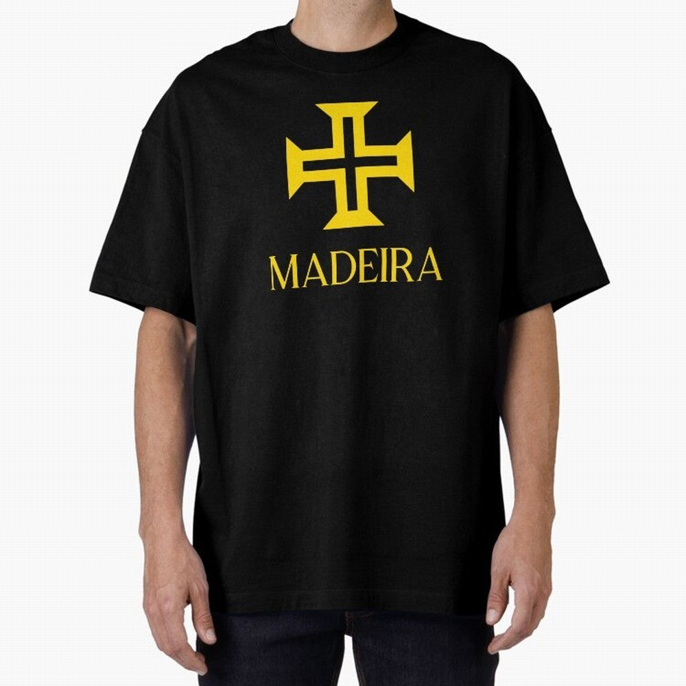 Madeira yellow Oversized T-Shirt Celebrate National Team Dreams in FIFA World Cup 2026 USA Canada Mexico for Fans of CR7 and Messi and Argentina and Brazil, Bringing Fan Favorite Moments, National Team Passion, Big Match Drama and Soccer History;