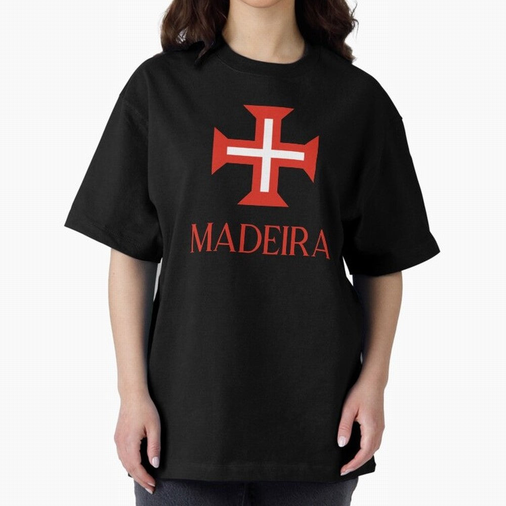 Madeira red Oversized T-Shirt Celebrate Unforgettable Nights in the FIFA World Cup 2026 USA Canada Mexico Journey through Cristiano Ronaldo, Haaland and CR7 Highlights, Argentina, France and Brazil Pride, Classic Soccer Heritage, Championship