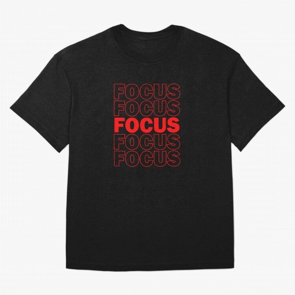 Focus Focus Focus (Red) Oversized T-Shirt Bring FIFA World Cup 2026 Highlighting Cristiano Ronaldo, Haaland and CR7, Argentina Energy, Goal Celebration Energy, Supporter Heritage, Football Icons and Worldwide Tournament Joy; Perfect for Fans,