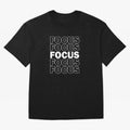 Focus Focus Focus (White Design) Oversized T-Shirt Make Every Kick Count in FIFA World Cup 2026 USA Canada Mexico for Fans of CR7 and Netherlands, Bringing Retro Football Energy, Iconic Rivalries, Trophy Chase Drama and Stadium Atmosphere; Great