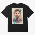 Lionel Messi Oversized T-Shirt Stand Out with Spirit from FIFA World Cup 2026 Group Stage for Fans of Cristiano Ronaldo, Haaland and CR7 and France and Portugal, Bringing Goal Celebration Energy, Supporter Heritage, Football Icons and Worldwide
