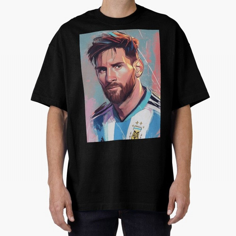 Lionel Messi Oversized T-Shirt Keep the Legacy of Match Day Hype around FIFA World Cup 2026, Haaland and Mbappe, England and Germany, Stadium Memories, Football Loyalty, International Chants and Championship Tradition; Perfect for People Who Love