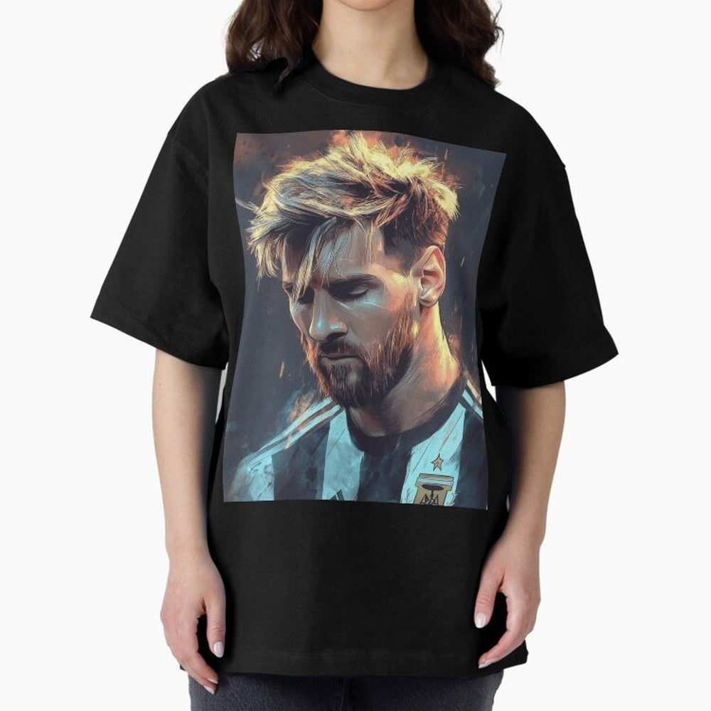 leo Messi Oversized T-Shirt Turn Football Passion into Global Football Passion for FIFA World Cup 2026 USA Canada Mexico, Built around Messi, Neymar and Mbappe, Portugal, Spain and Germany, Championship Spirit, Famous Goals, Roaring Crowds and