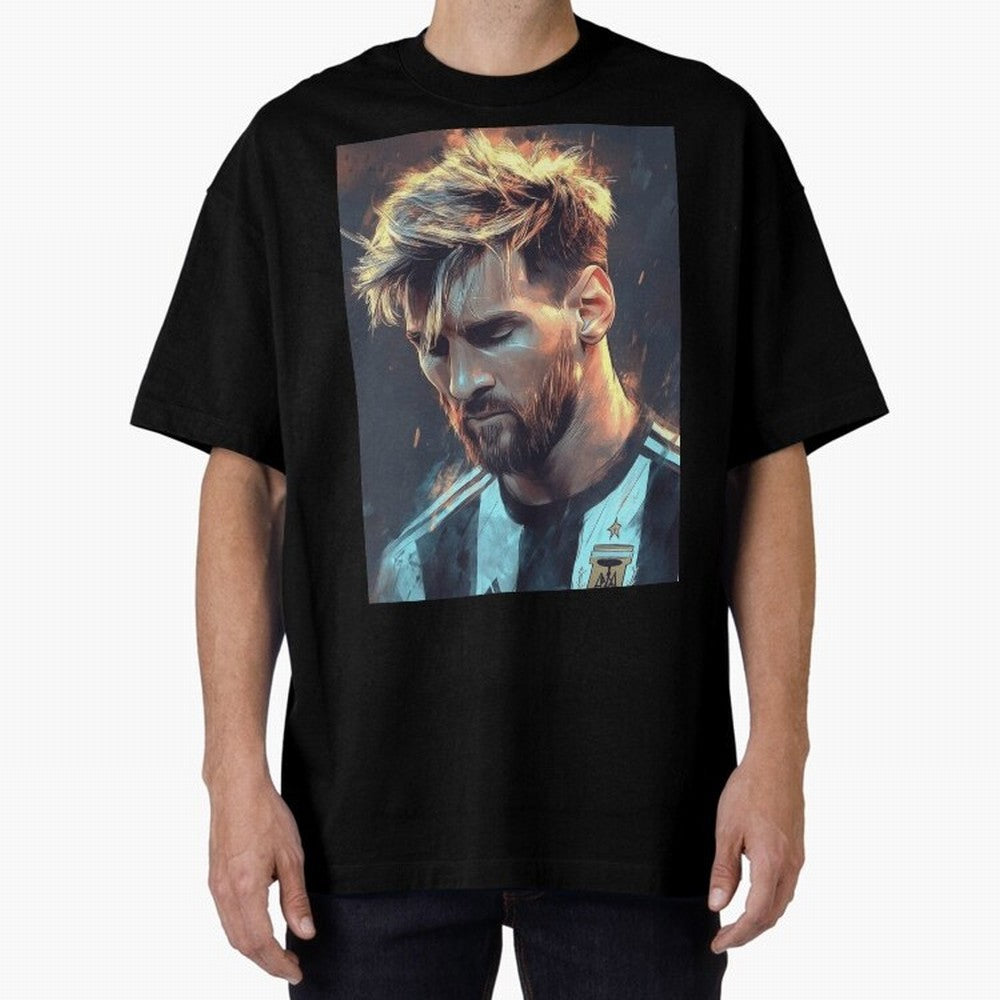 leo Messi Oversized T-Shirt Turn Football Passion into Global Football Passion for FIFA World Cup 2026 USA Canada Mexico, Built around Messi, Neymar and Mbappe, Portugal, Spain and Germany, Championship Spirit, Famous Goals, Roaring Crowds and