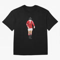 George Best watercolour Manchester United Football Northern Ireland Legend number 7 Man United Red D Oversized T-Shirt Represent FIFA World Cup 2026 USA Canada Mexico for Fans of Mbappe and Brazil, Portugal and Argentina, Bringing Goal Celebration